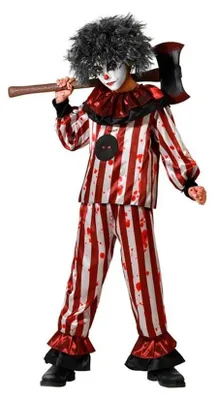 Obrázek produktu pro Atosa – halloweenský kostým klauna pro děti, červený, 10–12 let