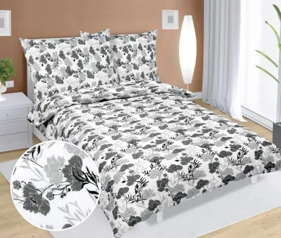 Obrázek produktu pro Krepové povlečení - Šedá - 140x200, 70x90