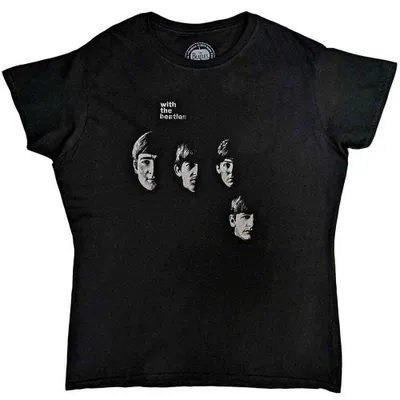 Produktbild von The Beatles With The Beatles (Back Print) Black S Damen T-Shirt
