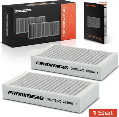 Obrázok produktu pre Frankberg 2x filter vzduchu v kabíne s aktívnym uhlím pre BMW X3 F25 X4 F26 18d-35d 20i-35i