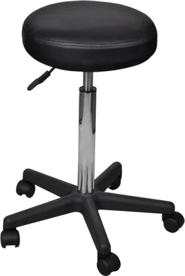 Produktbild von vidaXL Bürohocker 2 Stk. Schwarz 35,5x84 cm Kunstleder