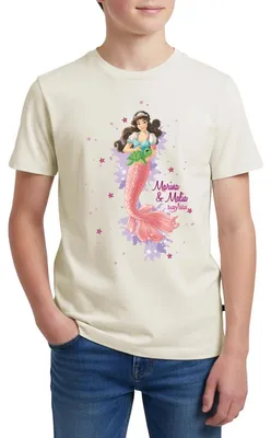 Produktbild von Spreadshirt Schleich Bayala Meerjungfrau Marina & Malia Teenager Premium T-Shirt, 158/164 (12 Jahre), Naturweiß
