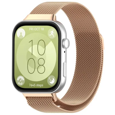 Image de Bracelet pour montre connectée Huawei Watch Fit 5 4 / 5 4 Pro / 3, fermeture magnétique métallique