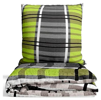 Produktbild von 4-teiliges Bettwäsche-Set Seersucker 135x200 cm oder 155x220 cm mit Reißverschluss