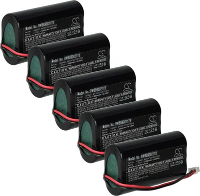 Produktbild von vhbw 5x Akku Ersatz für BAT04703706701900, 4508401 für Tischlampe, Nachttischlampe (5200 mAh, 3,7 V, Li-Ion)
