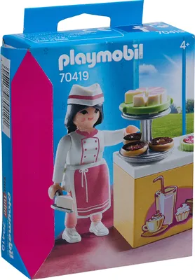 Produktbild von Einheitsgröße|PLAYMOBIL® Konditorin mit Kuchentheke 70419