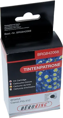Produktbild von Tintenpatrone schwarz für Canon Pixma MP240, MP260