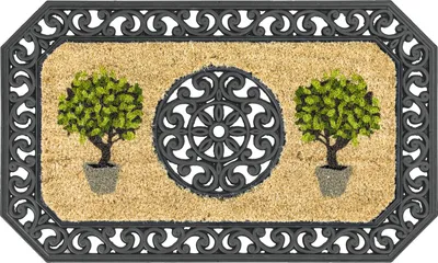 Zdjęcie produktu dla Wycieraczka Astra do wnętrz i na zewnątrz COCO TWIN Brown 45 x 75 cm