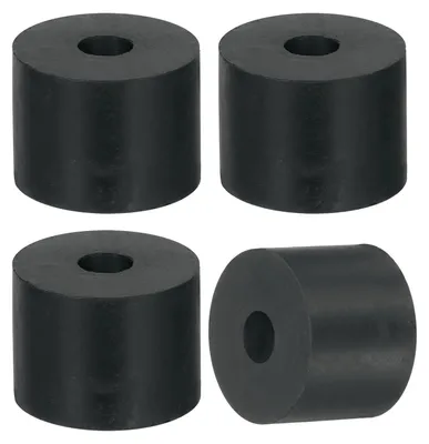 Image de 4 anneaux en caoutchouc, diamètre extérieur 40 mm, diamètre intérieur 12 mm, épaisseur 30 mm, noir