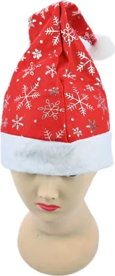 Produktbild von Weihnachtsmütze Nikolausmütze Rot - Klassisches Kostüm Accessoire für Festliche Stimmung
