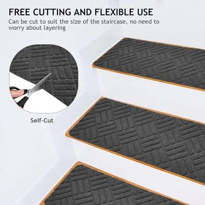Produktbild von Famanu Antirutsch Treppenmatten 76 x 20 cm 15 Stück – selbstklebend