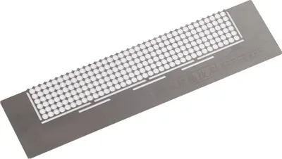 Image de Règle à strass, acier inoxydable, 13 cm, 216 trous, antiadhésive, pour peinture diamant