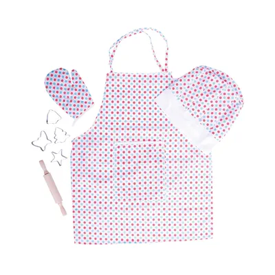 Immagine prodotto di Bigjigs Toys Set da cucina con grembiule a pois