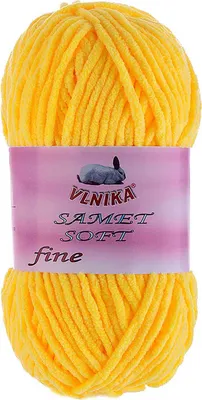 Produktbild von 100g Strickgarn Samet Soft Fine Chenille-Strickgarn Samtwolle flauschige