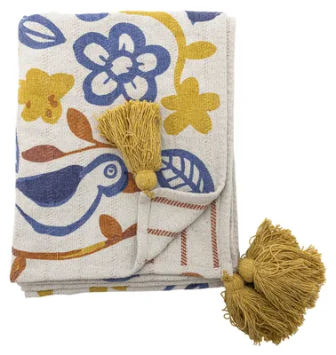 Produktbild von BLOOMINGVILLE | Figuria Decke, Bunt, Mischfasern | L160xW130 cm | 82063493