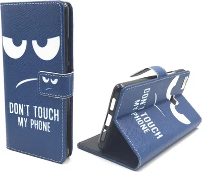 Produktbild von Dont Touch My Phone Handyhülle Huawei P9 Lite Klapphülle Wallet Case