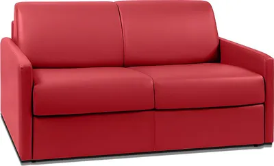 Produktbild von 2-Sitzer-Sofa mit Express-Klappmechanismus aus CALIFE- - Farbe: rot - Liegefläche: 120 cm - Matratze 18 cm