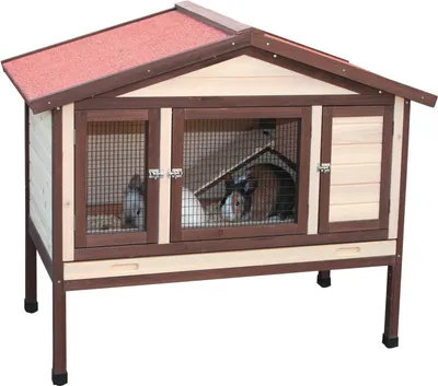 Productafbeelding van Kerbl 82724 Nagerhuis 4-Seizoenen Deluxe met verwarming, 130 x 66 x 110 cm