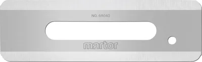 Produktbild von MARTOR 10 x INDUSTRIEKLINGE, Ersatzklingen Cuttermesser, Sicherheitsmesser, 18,8 mm, Scharf, Im Spender, 2-fach Nutzbar, NR. 69040