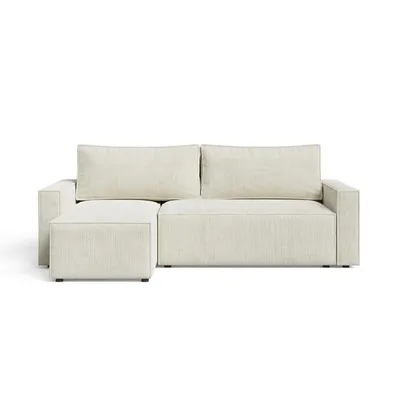 Produktbild von LIVIO S Ecksofa mit Schlaffunktion, Sofa mit Stauraum, Wohnzimmersofa, Couch, Schlafsofa, Lounge-Set - POSO 100