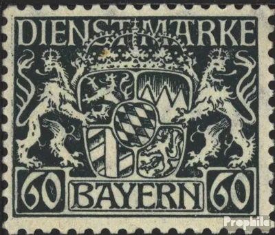 Produktbild von Briefmarken Bayern 1916 Mi D23 postfrisch Staatswappen
