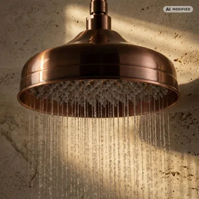 Produktbild von PaulGurkes Nostalgie Kopfbrause Duschkopf Rote Bronze