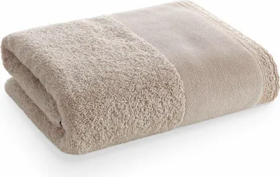 Produktbild von EUROFIRANY | Badetuch - Großes Handtuch - 70 x 140 cm - beige - Frottiertuch - Baumwolle