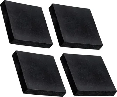 Productafbeelding van Antivibratiepads 4 Stuks - Rubber - 50 mm x 50 mm x 15 mm - Antislip Isolatiematten - Dempingsprestaties - Slijtvast en Duurzaam - Dempingsmatten