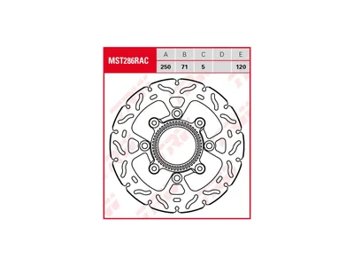 Image de TRW Bremsscheibe "MST286RAC"
