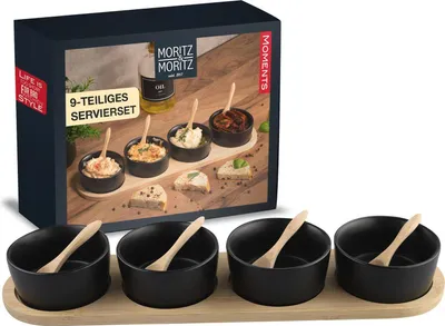 Produktbild von Moritz & Moritz 4x Dipschalen Schwarz