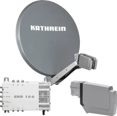 Produktbild von Kathrein CAS 90 gr Sat-Antenne multifeedfähig graphit (grau) - 6 Teilnehmer