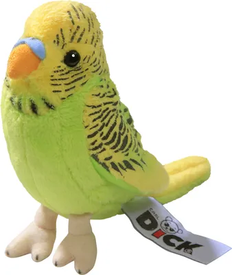 Immagine prodotto di Uccello budgie Carl Dick, verde con qualche sfumatura gialla, circa 13 cm 2823004 peluche, peluche, peluche