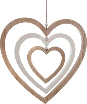 Immagine prodotto di Appendino decorativo di 36 cm in legno - motivo: cuore