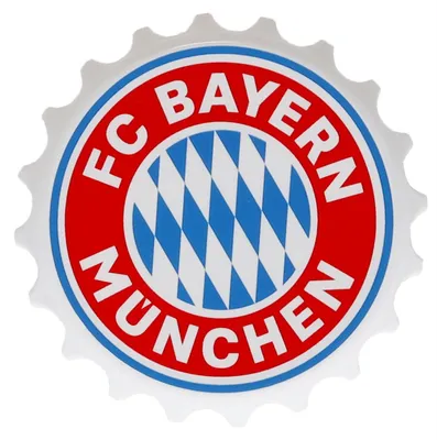 Produktbild von FC Bayern München Flaschenöffner Kronkorken magnetisch offizieller Lizenzartikel