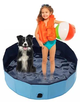 Immagine prodotto di Vaschetta pieghevole per cani - Piscina portatile per animali domestici e bambini