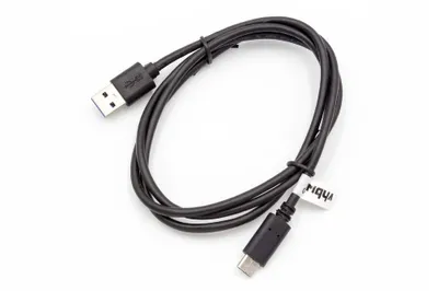 Produktbild von vhbw USB-C Kabel Ladekabel Verbindungskabel auf USB-A, 1m Schwarz