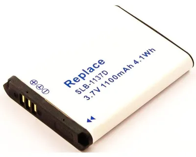 Produktbild von Akku für Samsung Digimax NV100HD Li-Ion 3,7 Volt 1100 mAh schwarz.