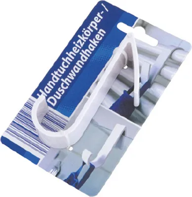 Produktbild von Eleganter Handtuchhaken für Heizkörper & Duschwände - Stilvolle Ordnung im Bad, 1 Stück Grau