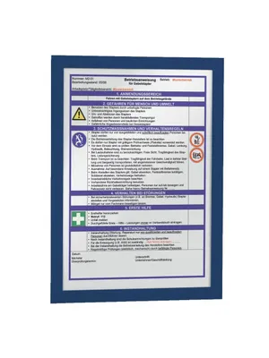 Obrázok produktu pre Durable DURAFRAME, A4, Modrá, Na výšku/na šírku, 130 mm, 176 mm, 10 kusov