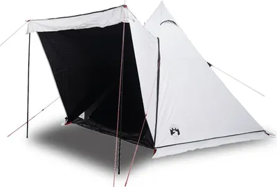Produktbild von vidaXL Tipi-Familienzelt 6 Personen Weiß Verdunkelt Wasserdicht