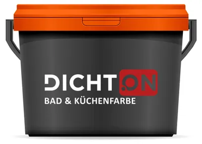 Produktbild von Bad & Küchenfarbe 2,5l weiß mattglanz - Wandfarbe, Feuchtraumfarbe abwaschbar - Innenfarbe für Bad, Küche, Keller, Garage - hochdeckend DICHTON D.42W