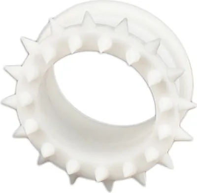 Produktbild von viva-adorno 1 Stück 20mm Flesh Tunnel Plug Ohr Piercing Spikes Silikon flexibel verschiedene Farben Größe 4 - 26mm Z109,weiß