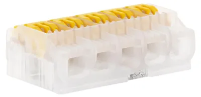 Hendelklem 5-Wege, 0,2–4 mm², 450 V, 32 A, 10 Stück