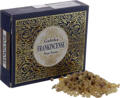 Produktbild von Goloka Räucherharz Weihrauch Frankincense Räucherwerk 1x50gr indische Duftmischung