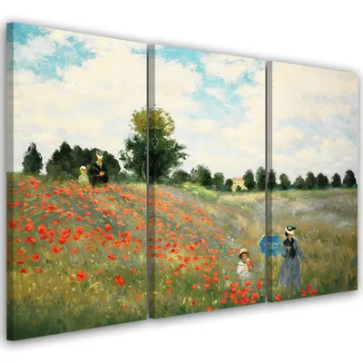 Obrázok produktu pre Triptych na plátne krajiny - farebné 60x40 cm Feeby farebné maľba na stenu pripravené na zavesenie
