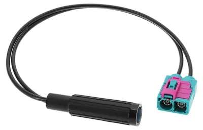 Antennenadapter Doppel-Fakra auf DIN Buchse, 28 cm, RG174