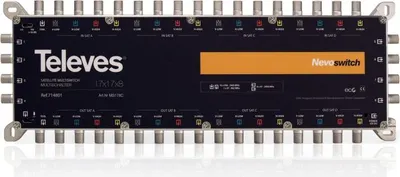 Zdjęcie produktu dla Televes 714801, 17 wejś., 25 wyjś., 950 - 2400 MHz, 88 - 862 MHz, 5 dB, 2 dB