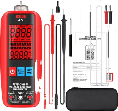 Obrázok produktu pre Digitálny multimeter, jednosmerné napätie 620V, striedavé napätie 620V, meranie odporu do 60MΩ, batéria A5-1,5 AAA