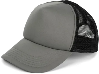 Produktbild von styleBREAKER Uni 5-Panel Trucker Cap mit Mesh-Einsatz | verstellbares Basecap mit Click Snap Verschluss | luftiges Netz Cap für Damen und Herren
