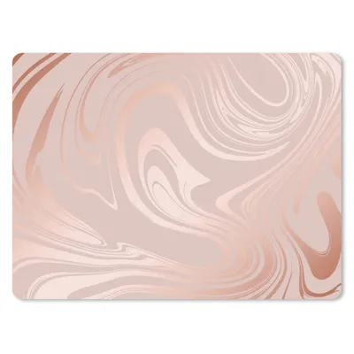 Produktbild von MuchoWow® Mauspad Mousepad Marmor - Roségold - Luxus 23x19 cm - Mousepads - Maus Mat - Pad - Mausunterlage - Schreibtischunterlage - Mauspad